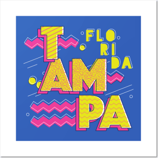 Retro 90s Tampa, Florida Posters and Art